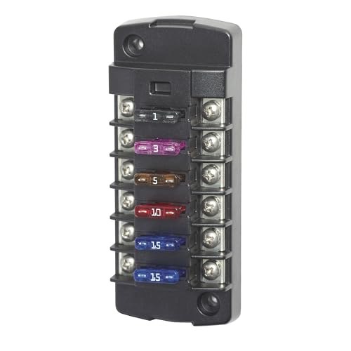 Blue Sea Systems 5037 ST Blade Fuse Block 6-Circuit