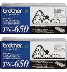 Brother Genuine TN-650 (TN650) High Yield Black Laser Toner Cartridge 2-Pack
