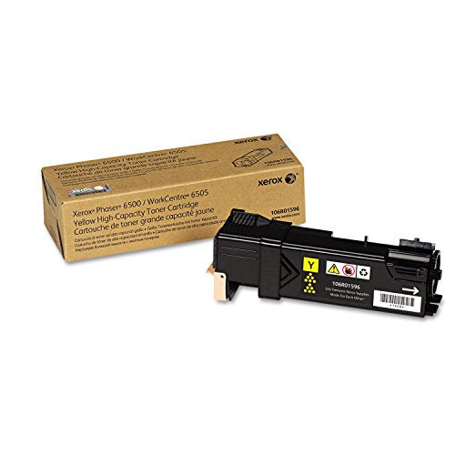 Xerox 106R01596 Yellow Toner Cartridge High Capacity 1-Pack