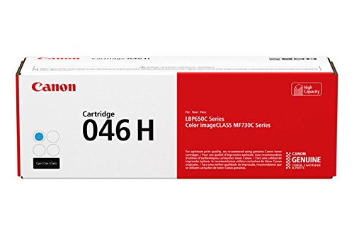 Canon Genuine 046 Cyan Toner Cartridge High Capacity Compatible with LBP654Cdw, MF731Cdw, MF733Cdw, MF735Cdw