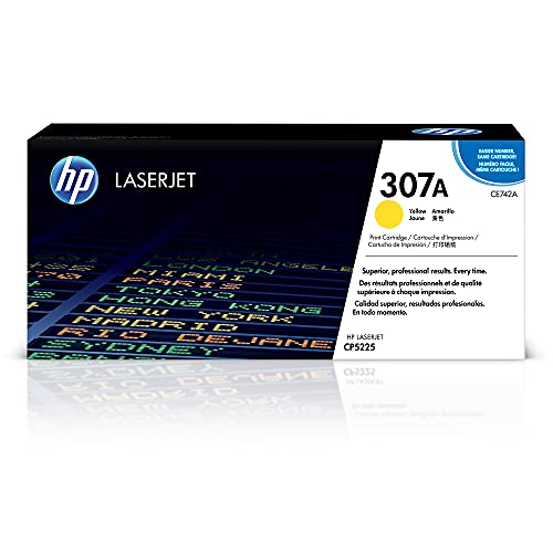 HP Color LaserJet CP5200 Yellow Toner Cartridge - OEM - OEM# CE742A - Standard - 7.3K