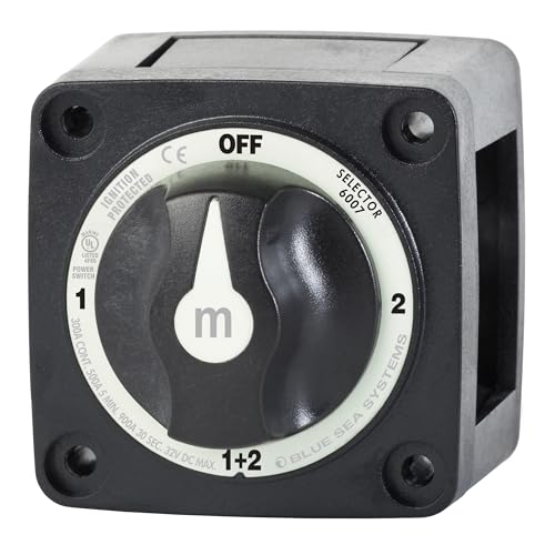 Blue Sea Systems m-Series 4-Position Battery Switch 6007200
