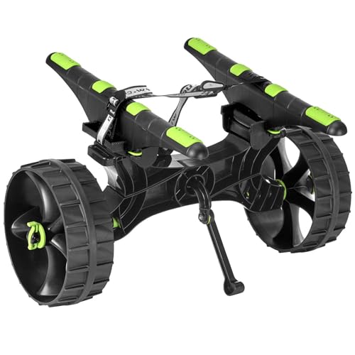 RAILBLAZA C-Tug R Heavy Duty Kayak Cart with Puncture Free Wheels, Adjustable Hull Rails and 220lb Loading Capacity
