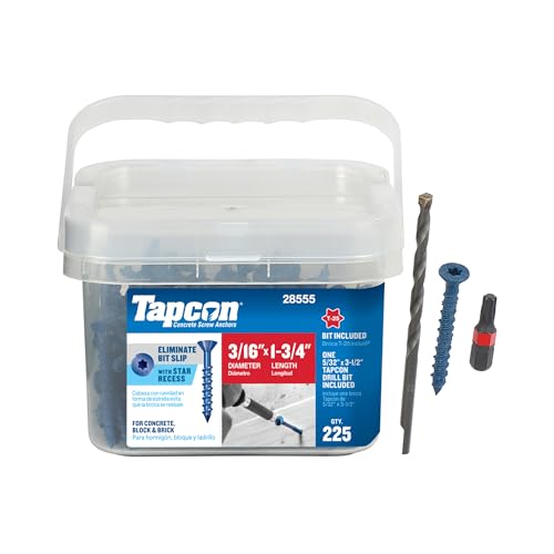 Tapcon 3/16 x 1-3/4 Inch Blue