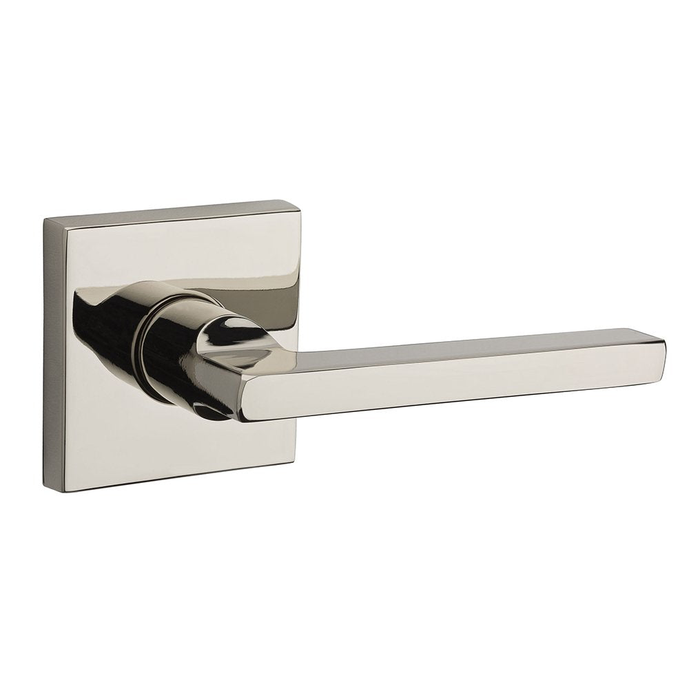 Baldwin PV.SQU.CSR Privacy Lever Set, Polished Nickel