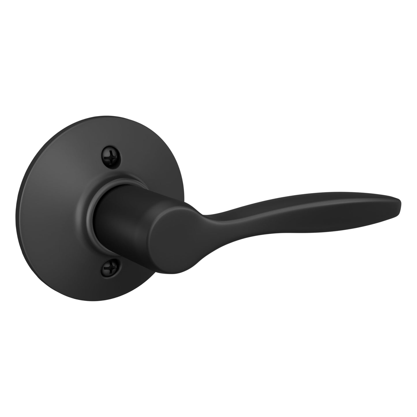 Schlage F170 DEL 622 RH Right Handed Delfayo Door Lever with Standard Trim, One-Sided Non-Turning Dummy Handle, Matte Black