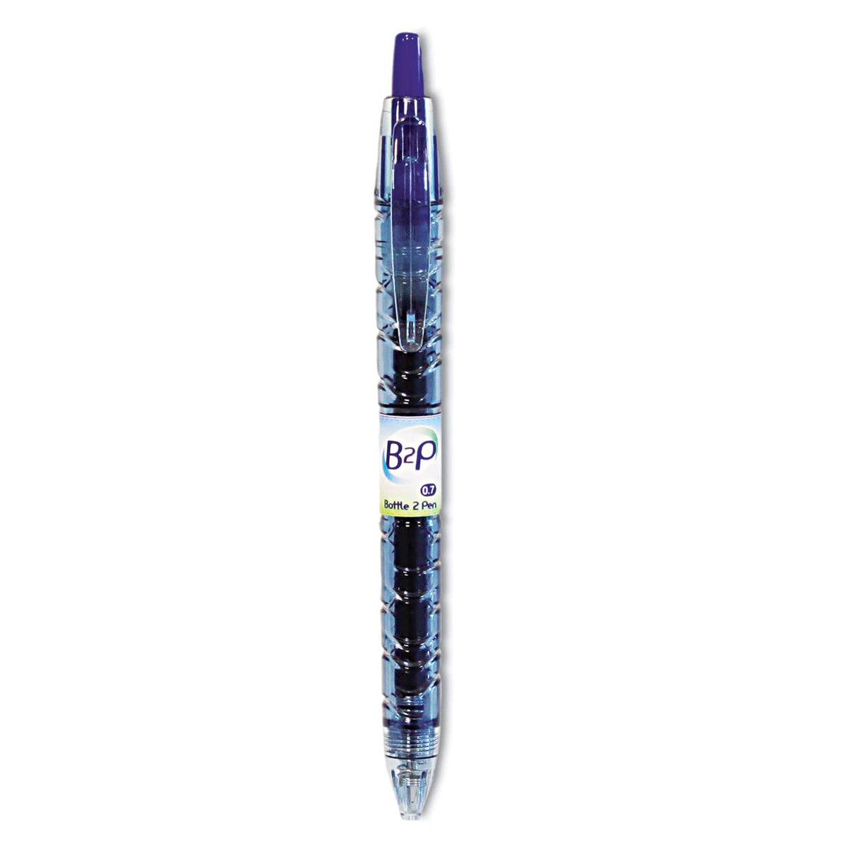 PILOT B2P - Bottle to Pen Refillable & Retractable Rolling Ball Gel Pen Made From Recycled Bottles, Fine Point, Blue G2 Ink, 12-Pack (31601)
