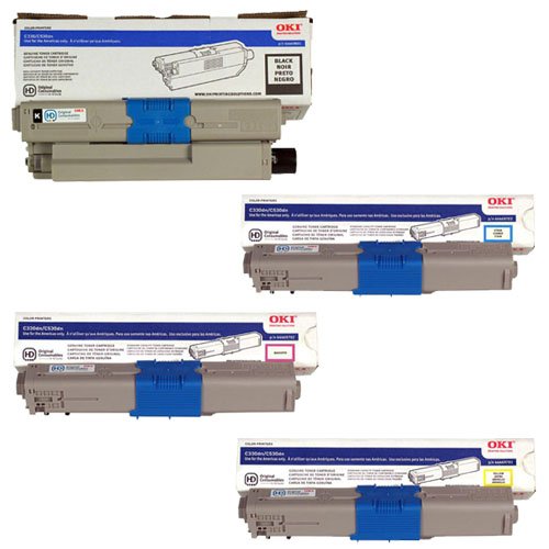 OKIDATA OEM Toner Cartridge Set 44469801-44469701