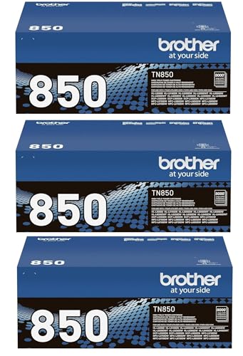 Brother Printer TN850 High Yield Toner, 3Pack