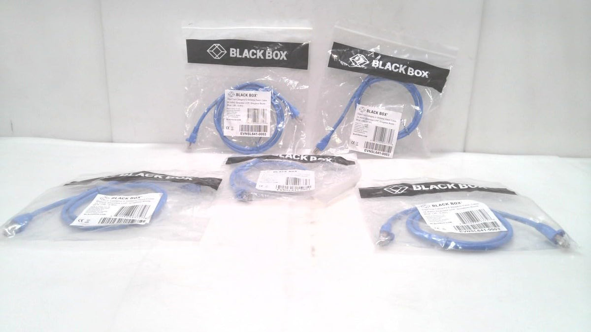 Black Box GigaTrue Cat. 6 Channel UTP Patch Cable - RJ-45 Male - RJ-45 Male - 3ft - Blue