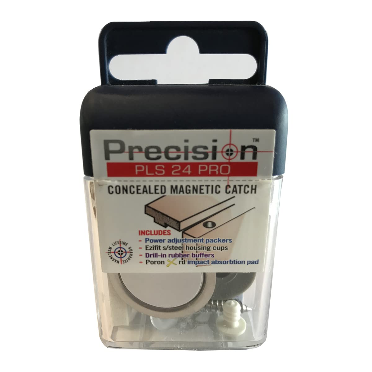 Precision Lock PLS24PRO-BLK Magnetic Catch Black