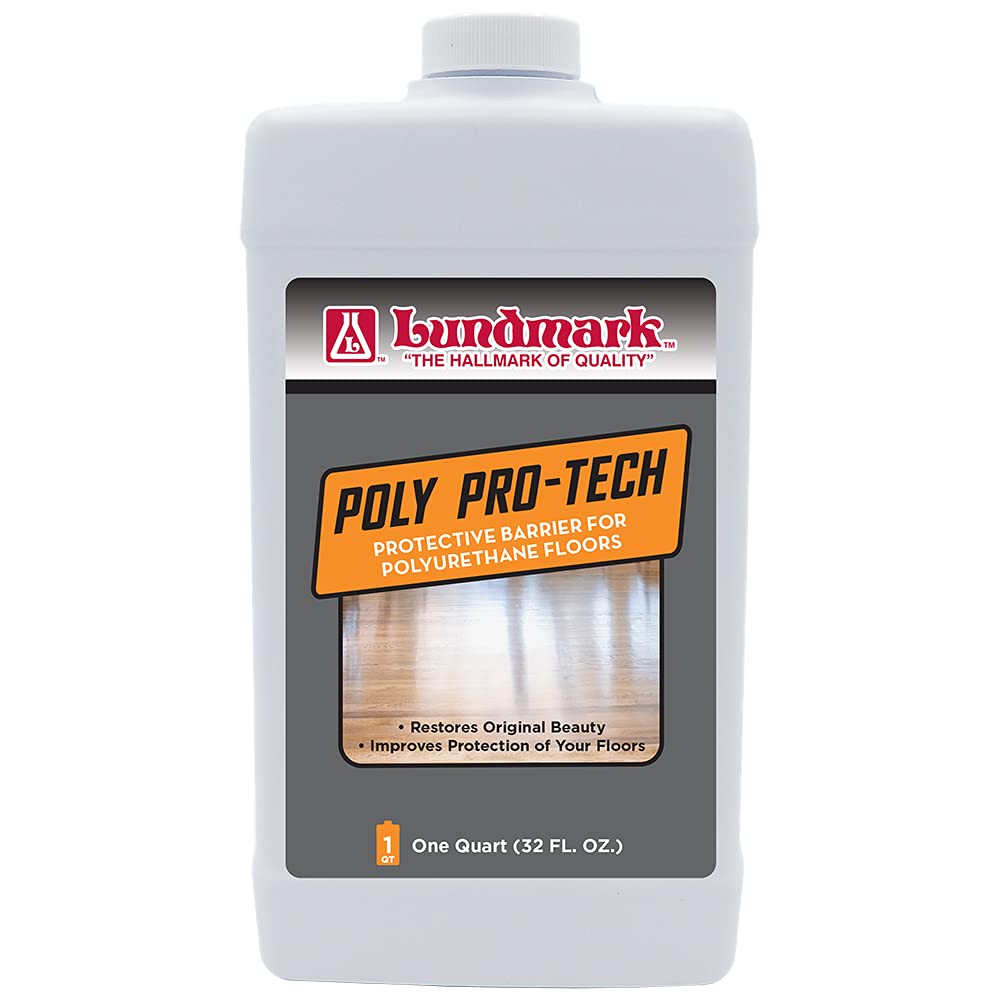 Lundmark Poly-Pro Tech, Protective Barrier for Polyurethane Floors, 32-Ounce, 3228F32-6, Clear (LUN-3228F32-6)