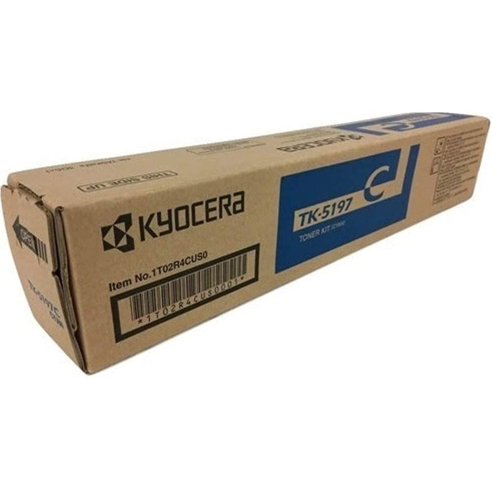 Kyocera 1T02R4CUS0 Model TK-5197C Cyan Toner Cartridge For use with Kyocera TASKalfa 306Ci A4 Color Multifunctional Printers, Up to 7000 Pages Yield at 5% Average Coverage