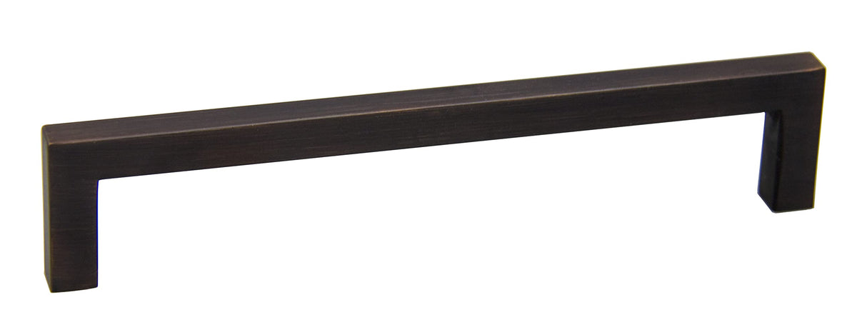 Pride 6-3/8" Square Cabinet Pull, Oil Rubbed Bronze