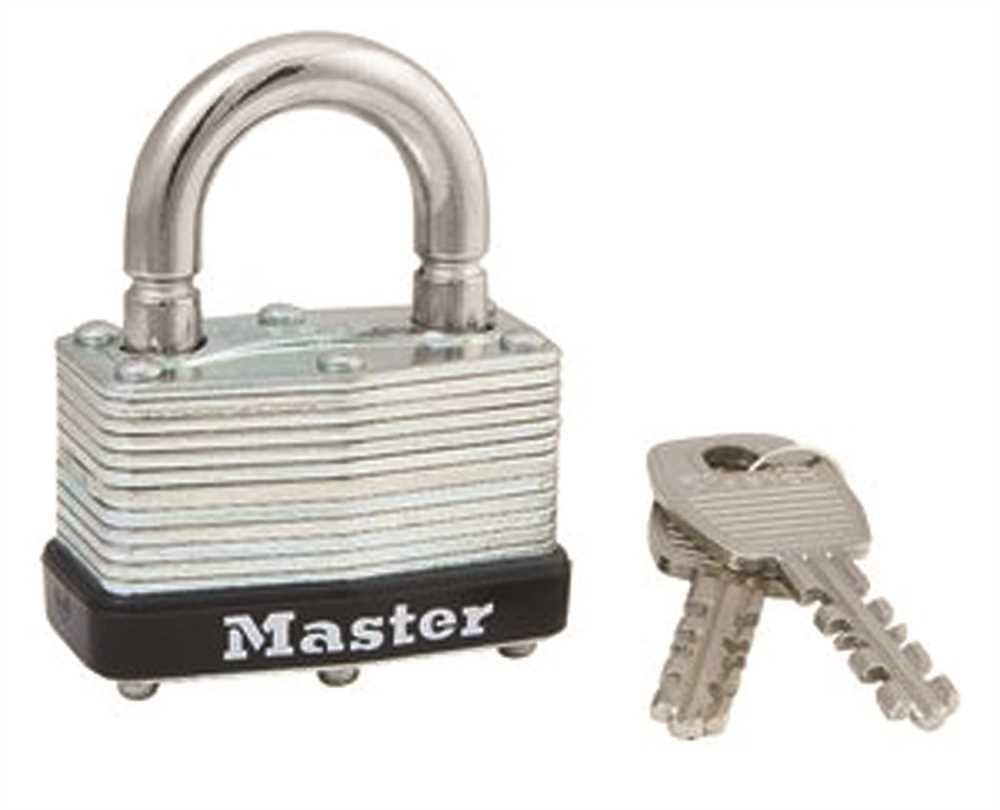 Master Lock 500KABRK Laminated Steel Padlock 0.281 in