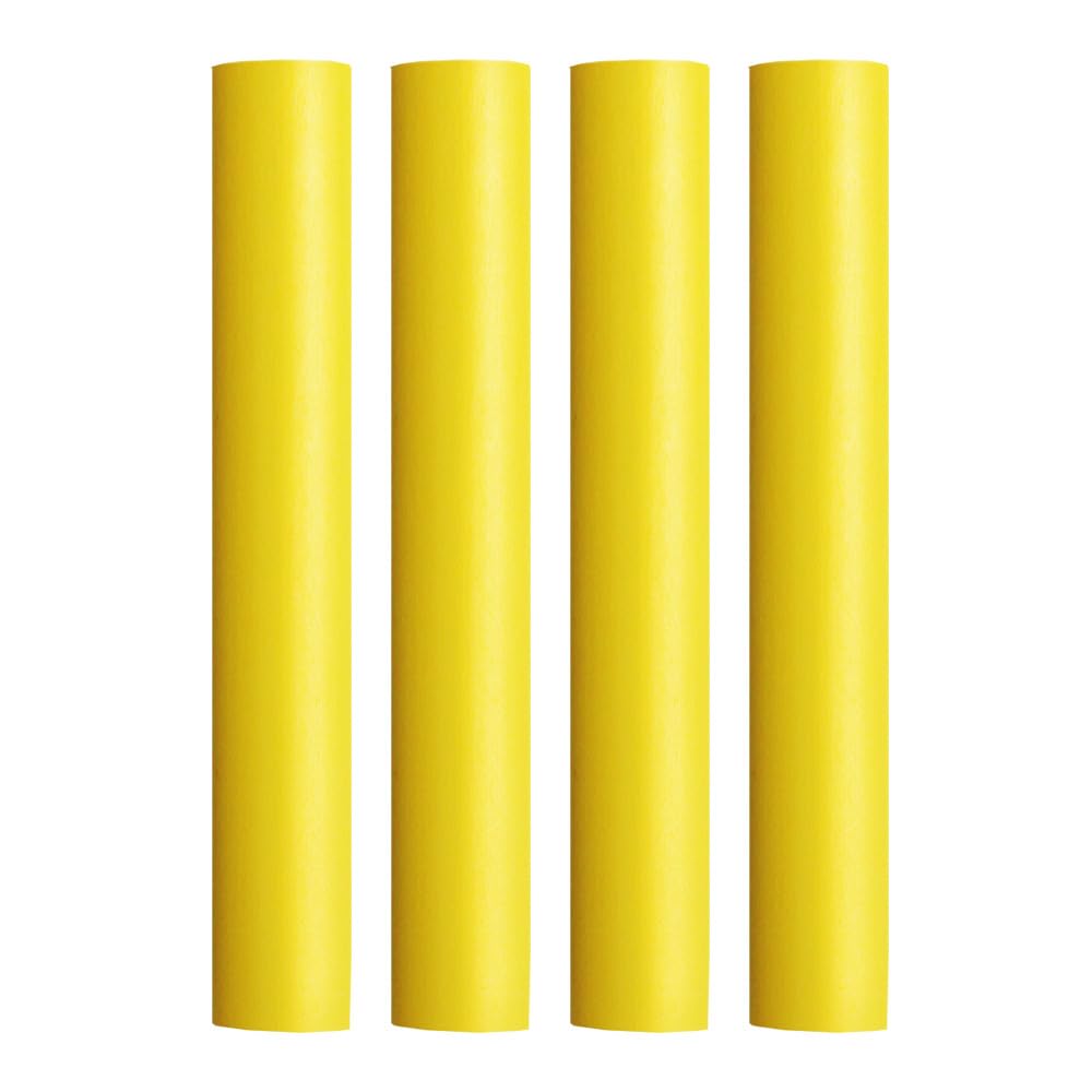Pacer Yellow Heat Shrink Tubing 3/4" x 12" 4-Pack