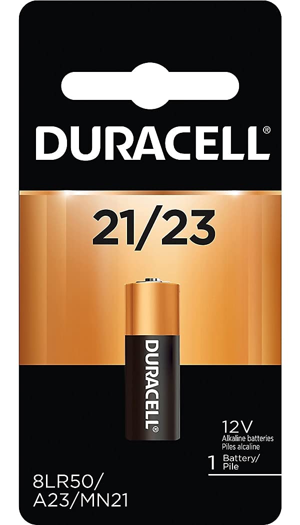Duracell MN21BPK Alkaline Retail Battery with Duralock, Size 12V, Shape, (Pack of 6)