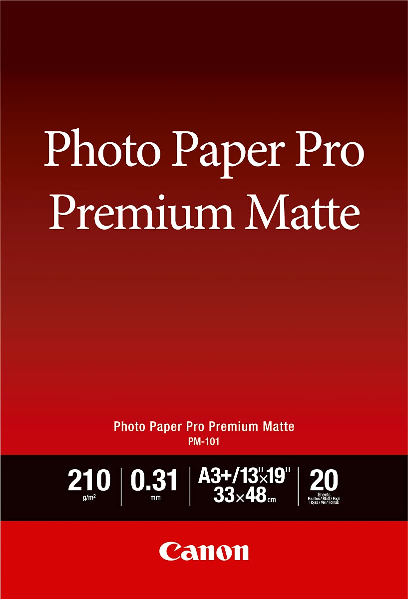 Canon PM-101 Photo Paper Pro Premium Matte 13x19 20-Sheet