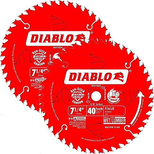 Diablo D0740A 7-1/4" 40T Circular Saw Blade 2-Pack