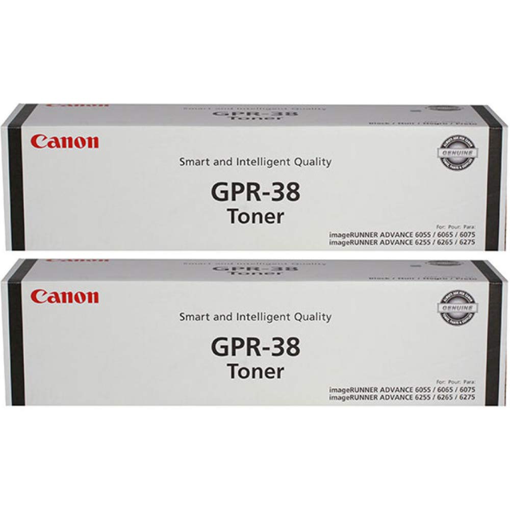 Canon 2 X 3766B003AA GPR-38 Toner 56000 Page-Yield Black Simple to Install