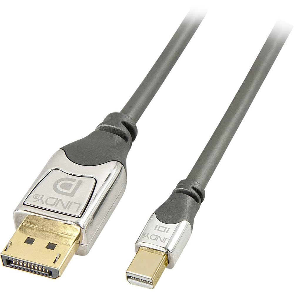 LINDY 36314 CROMO Mini DisplayPort to DisplayPort Cable - Grey, 5m