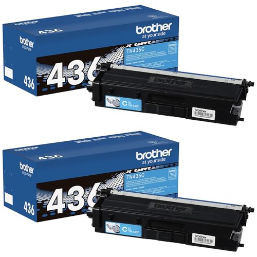 Brother Genuine Super High Yield Cyan, Magenta and Yellow Toner Cartridge Set, TN436C, TN436M, TN436Y