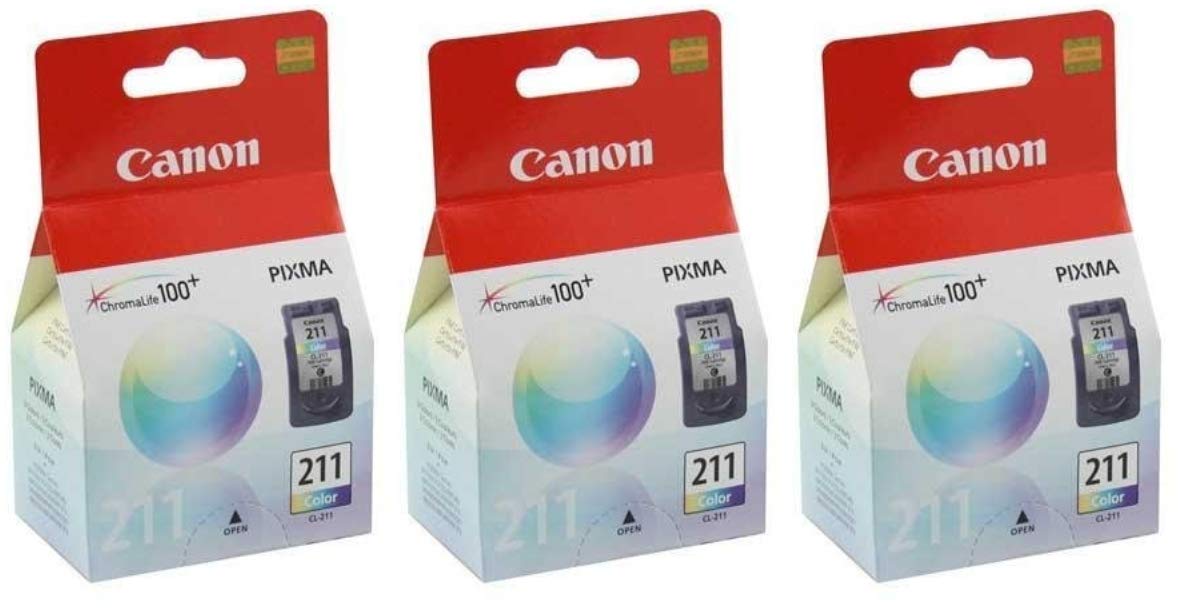 Canon CL-211 Color Ink Cartridge 3-Pack