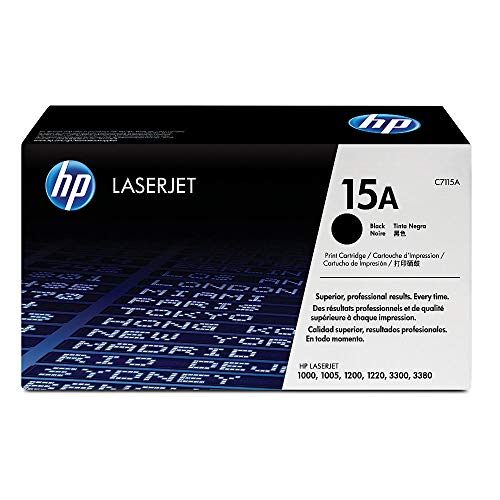 HP Remanufactured C7115A (15A) Black Laser Toner Cartridge (up to 2,500 Pages)