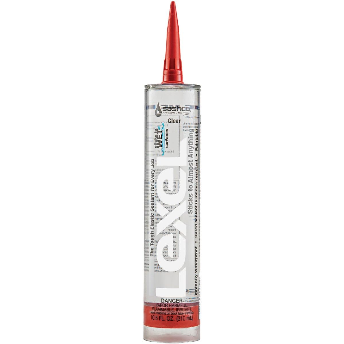 Sashco Lexel Clear Adhesive Caulk 10.5oz