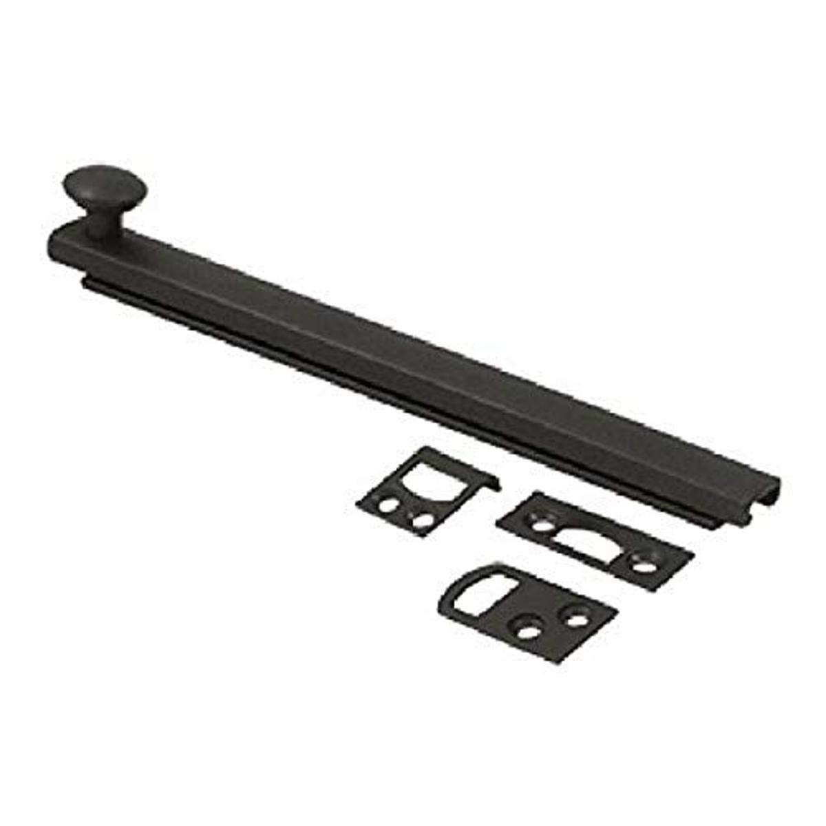 Deltana 6-Inch Concealed Screw Surface Bolt 6SBCS10B