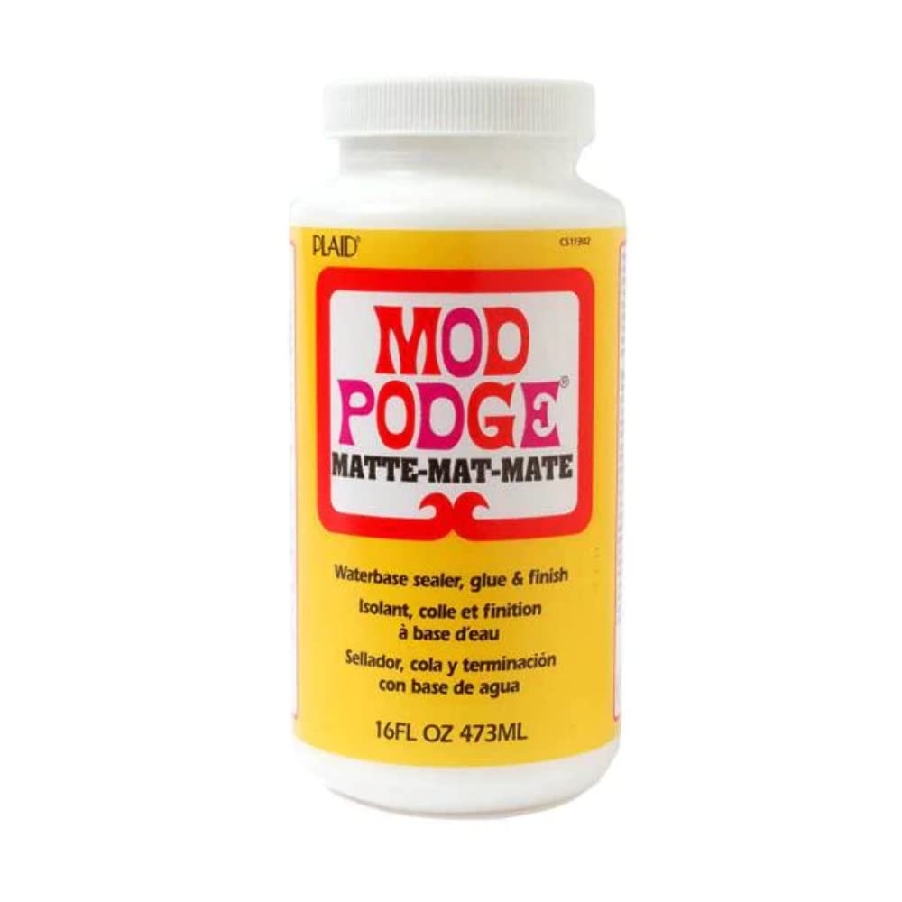 Mod Podge Waterbase Sealer, Glue and Finish (16-Ounce), CS11302 Matte Finish, 1 Pack