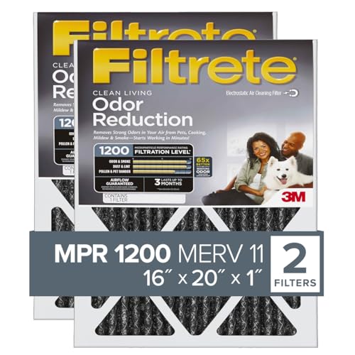 Filtrete 16x20x1 Air Filter Pack of 2, MPR 1200