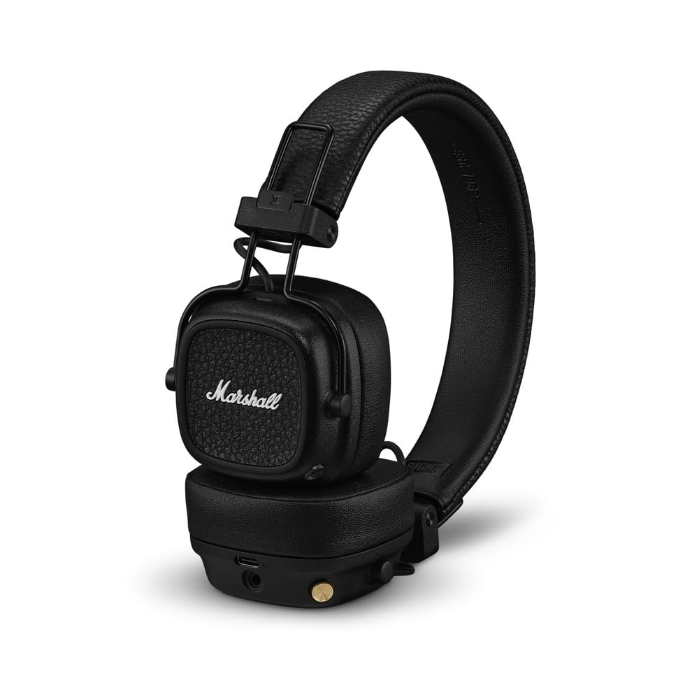 Marshall Major V On-Ear Wireless Bluetooth Headphones - Black