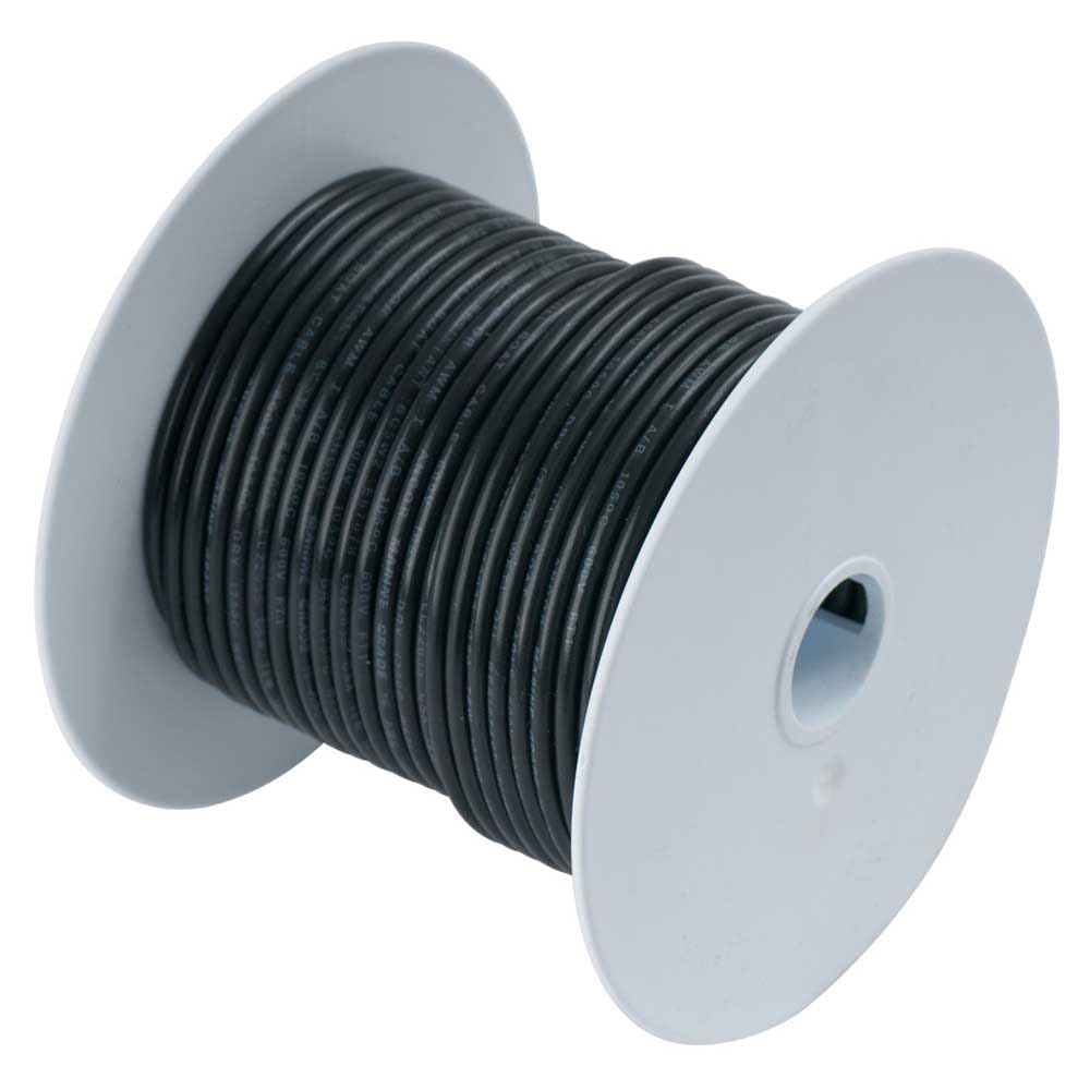 Ancor 113005 Tinned Copper Battery Cable, 4 AWG (19mm2), Black - 50ft