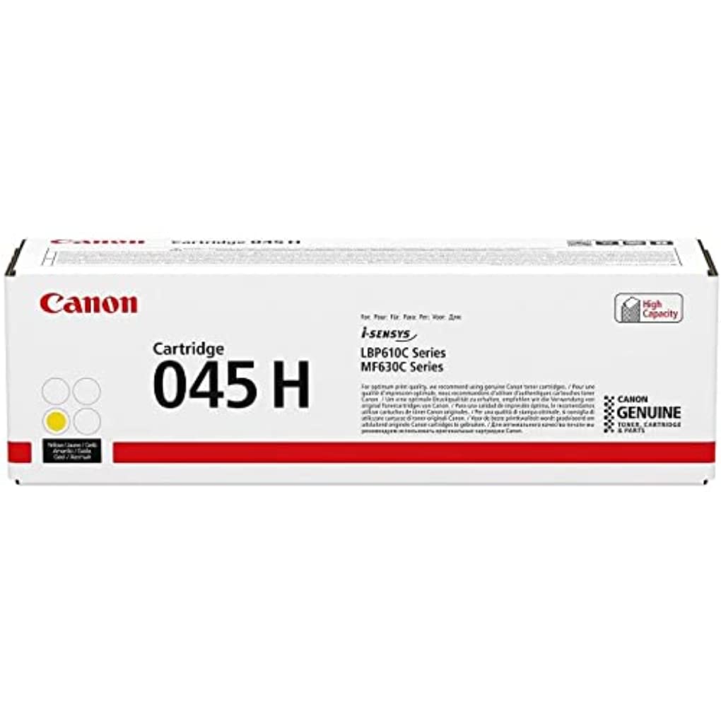 Canon Toner Cartridge 045 H Y Yellow, 1243C002 (H Y Yellow)