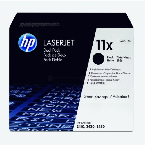 HP Q6511XD Toner Cartridge, 2-Pack