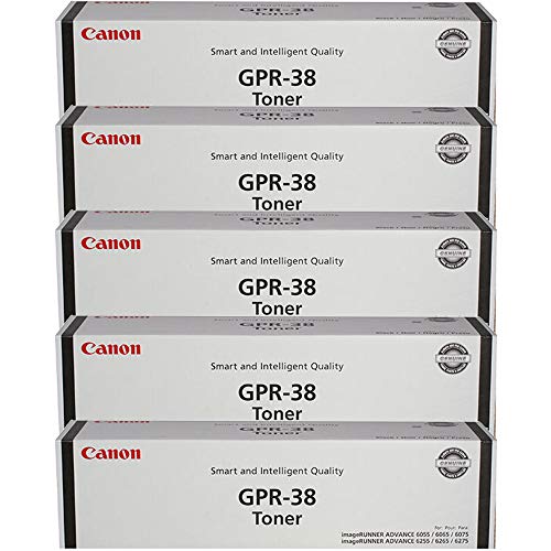 5 X 1 X CNM3766B003AA - Canon GPR-38 Toner Cartridge - Black