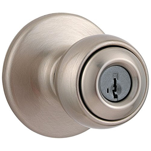 Kwikset 94002-931 Polo Keyed Entry Knob with Smartkey Security In Satin Nickel