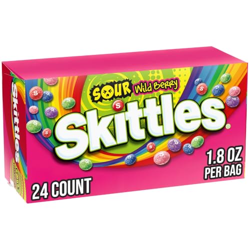 Skittles Sour Wild Berry Candy 1.8oz 24ct