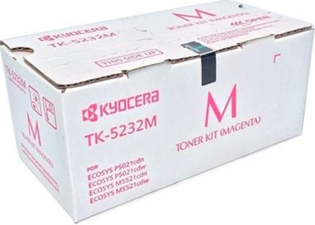 KYOCERA TK-5232M Magenta Toner Cartridge for P5021cdw / M5521cdw Model Laser Printers (1T02R9BUSV)