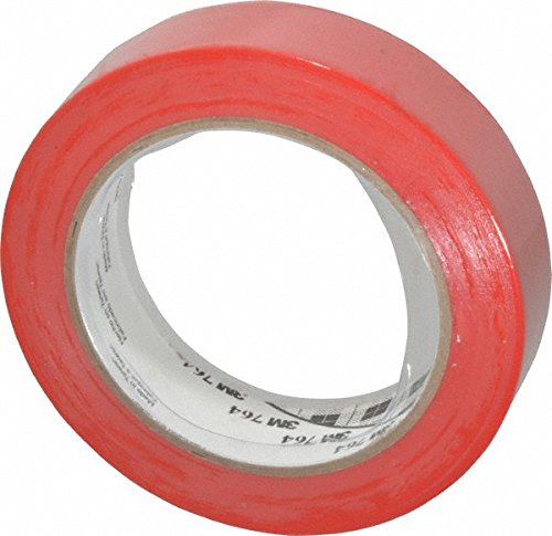 3M 764 Rubber General Purpose Vinyl Adhesive Tape, 5 mil Thick, 36 yds Length x 1" Width, Black