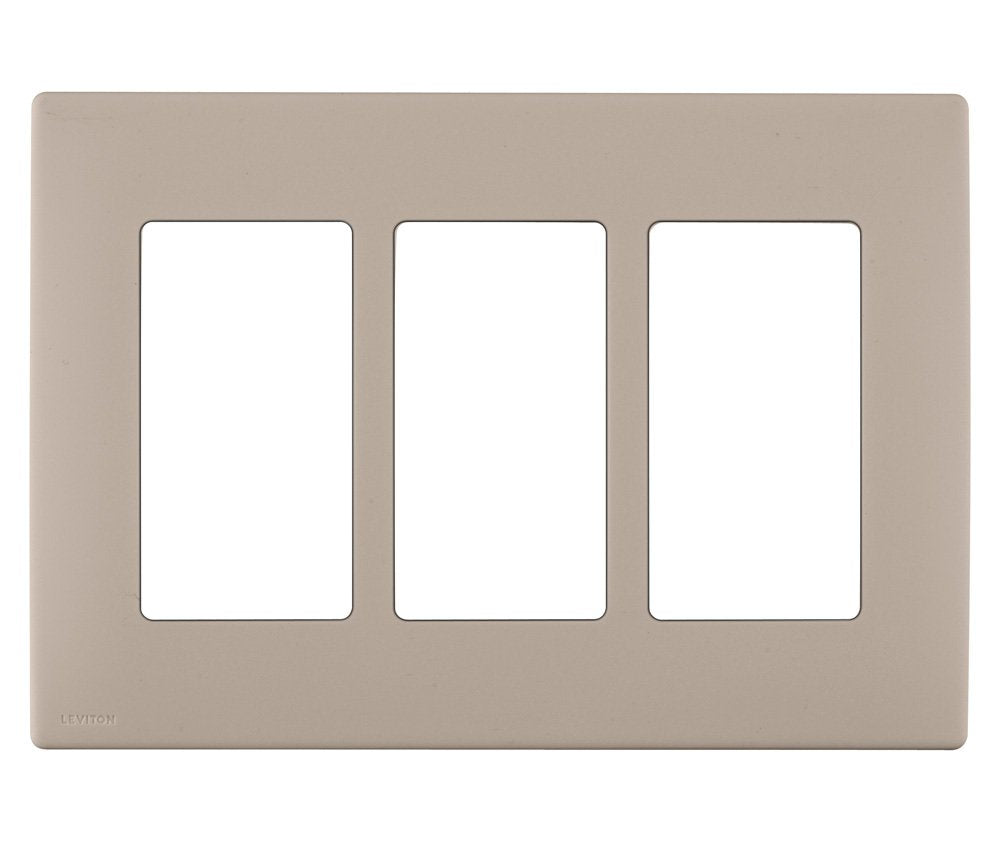 Leviton Renu 3-Gang Screwless Wallplate REWP3-CA