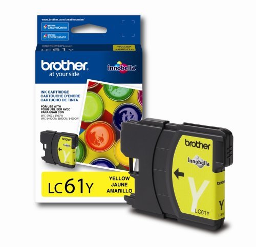 Brother LC61Y Yellow Ink Cartridge 5-Pack