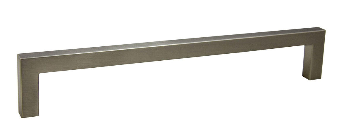 Pride 8" Modern Square Cabinet Pull Satin Nickel