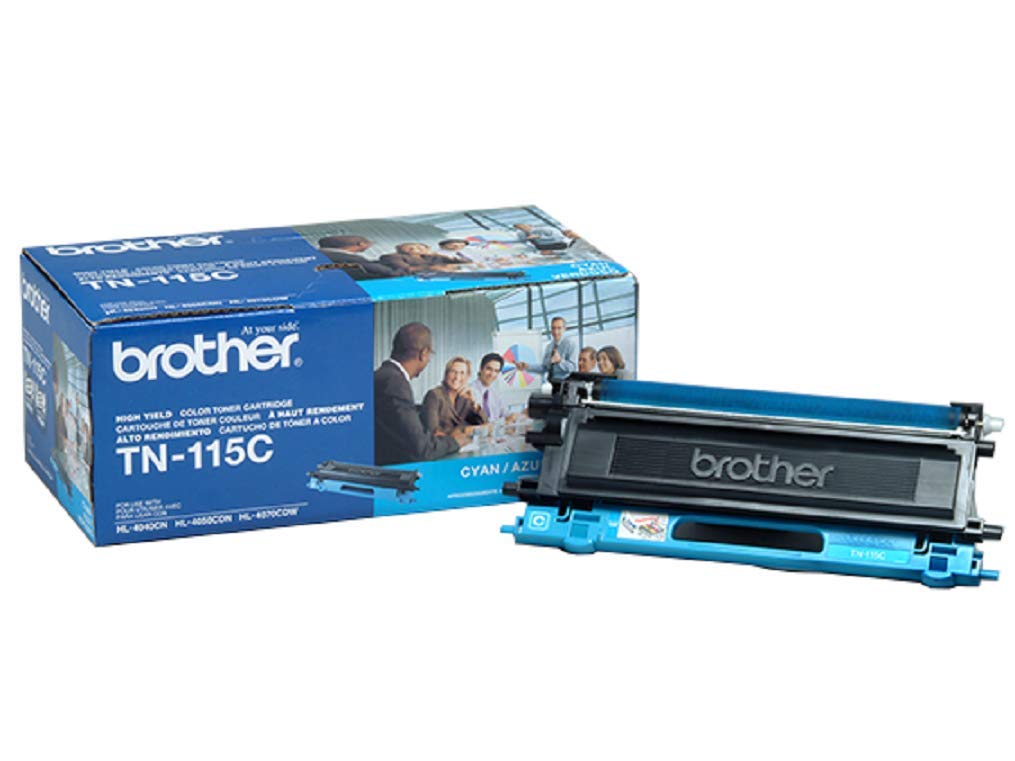 Brother TN-115C DCP-9040 9042 9045 HL-4040 4050 4070 Toner Cartridge (Cyan) in Retail Packaging