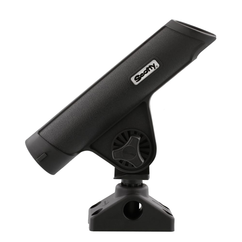 Scotty Rodmaster II Rod Holder #350-BK Black Small