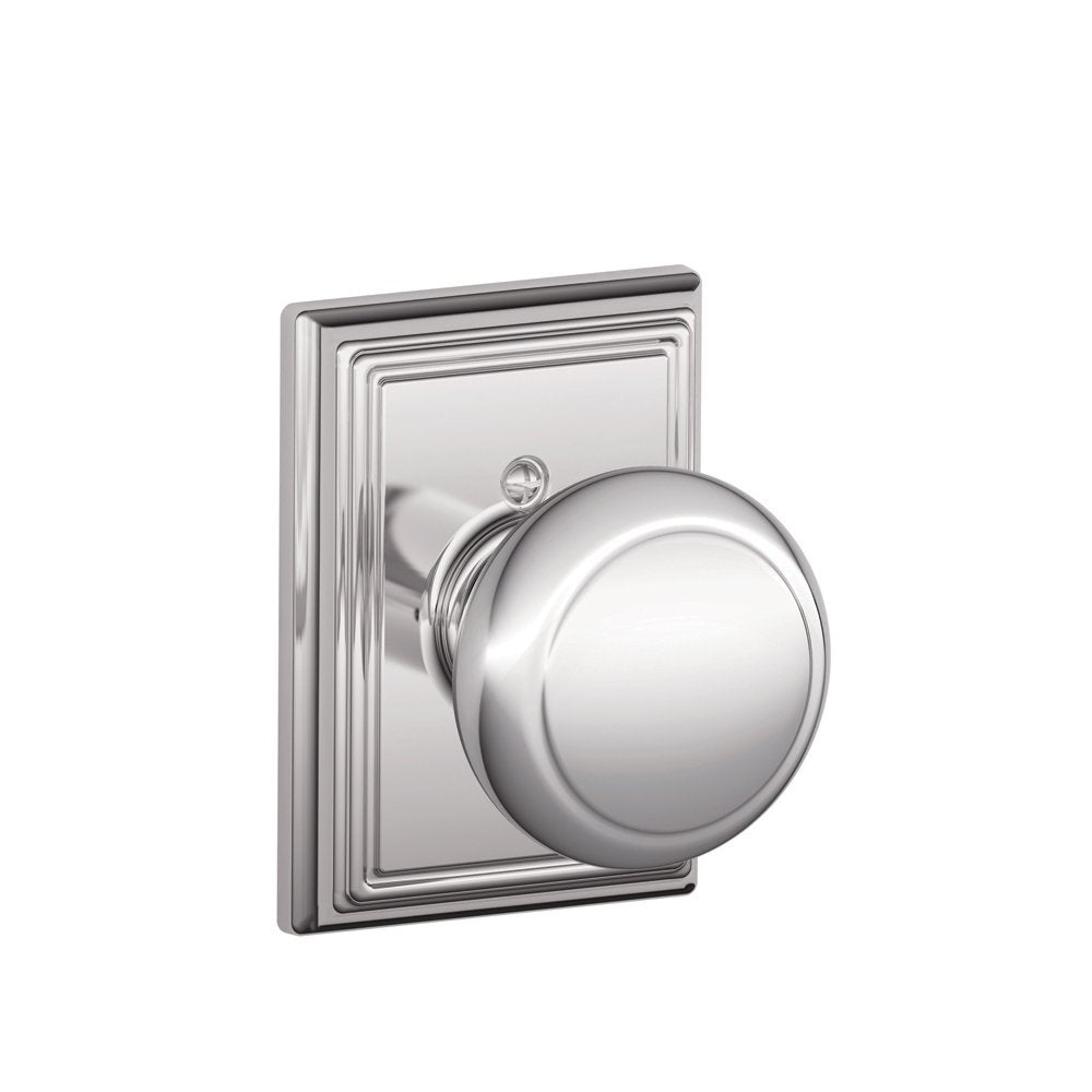Schlage Andover Knob with Addison Trim F170 AND 625 ADD