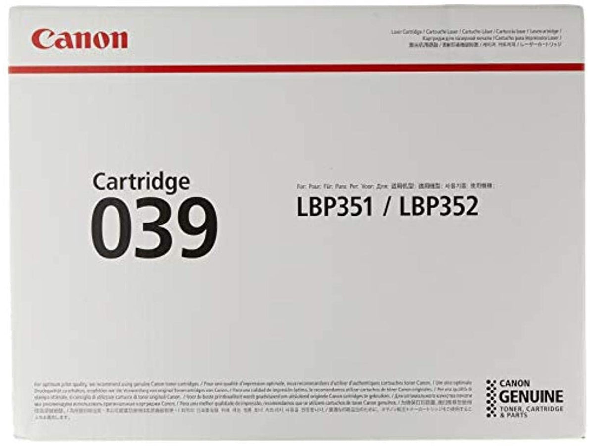 Canon Genuine 039 Black Toner Cartridge Compatible with LBP351dn, LBP352dn