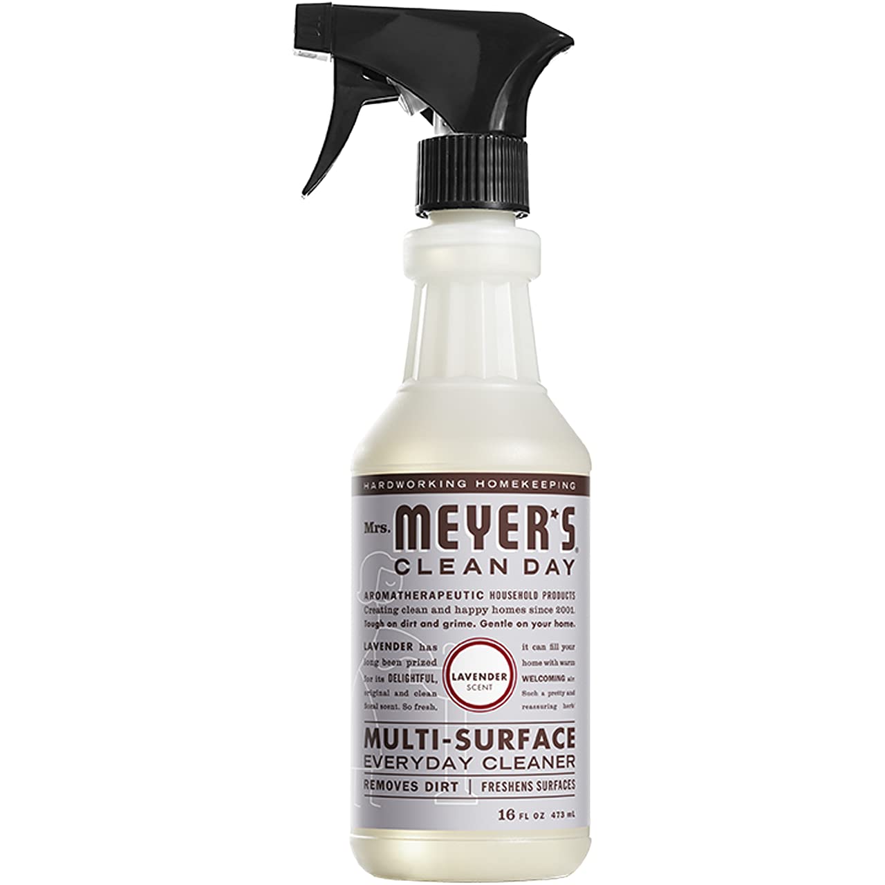 MRS. MEYER'S CLEAN DAY Multi Purpose Cleaner, Lavender Scent, 16 oz Spray Bottle