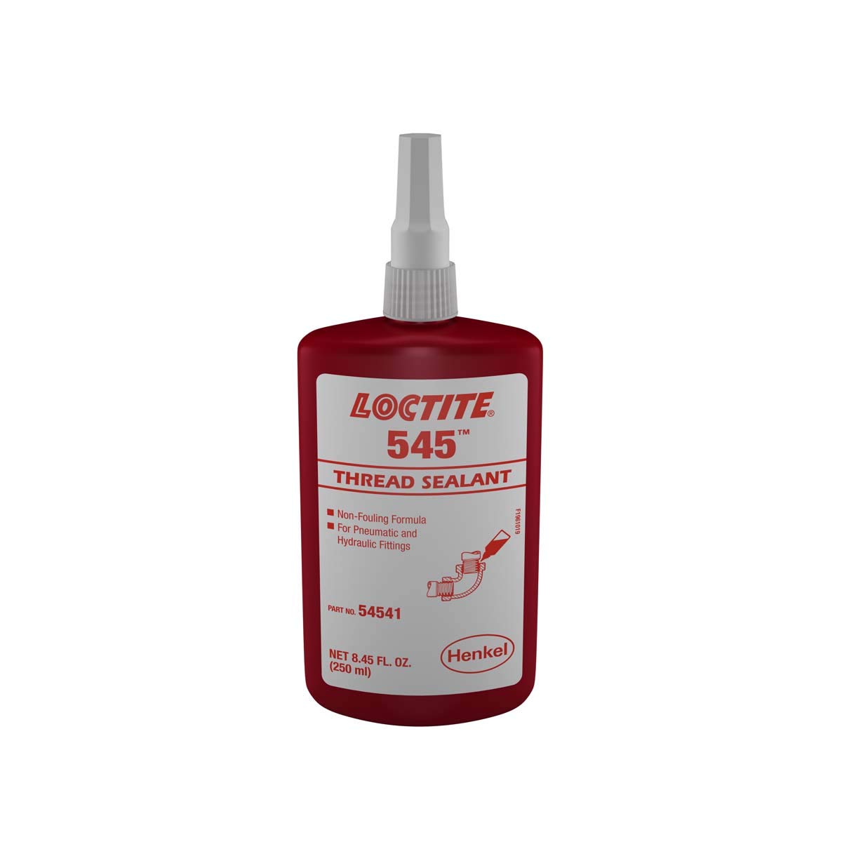 545 Thread Sealant, Hydraulic, Pneumatic Fittings, 250 ml Bottle